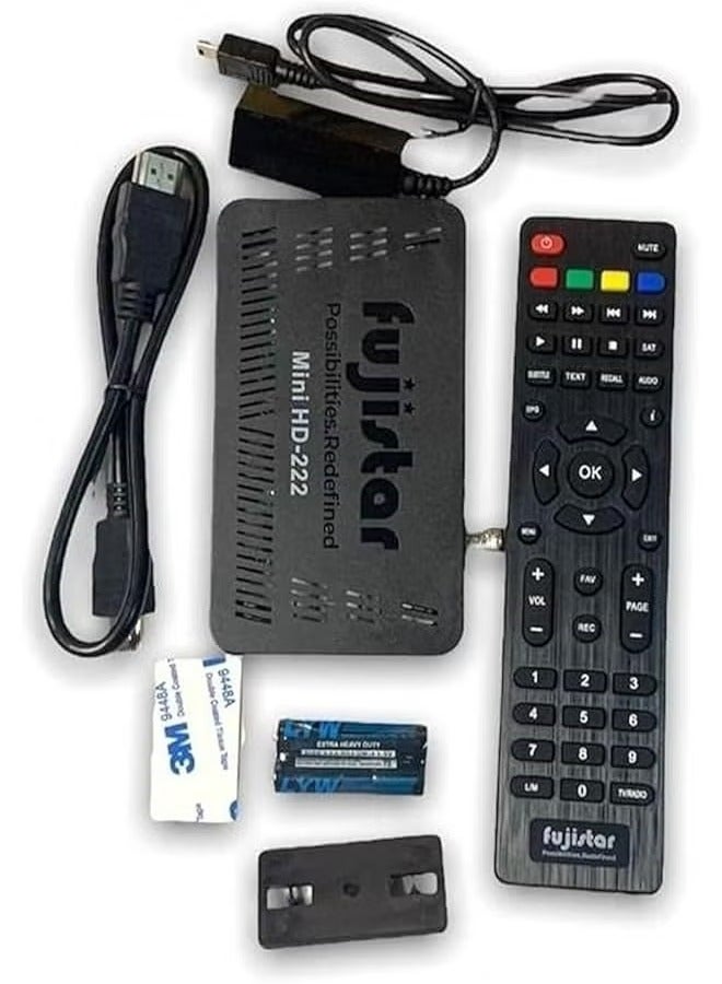fujistar Mini HD-222 Digital Satellite Receiver, Full HD 1080p, 4K Ultra HD - Image 3