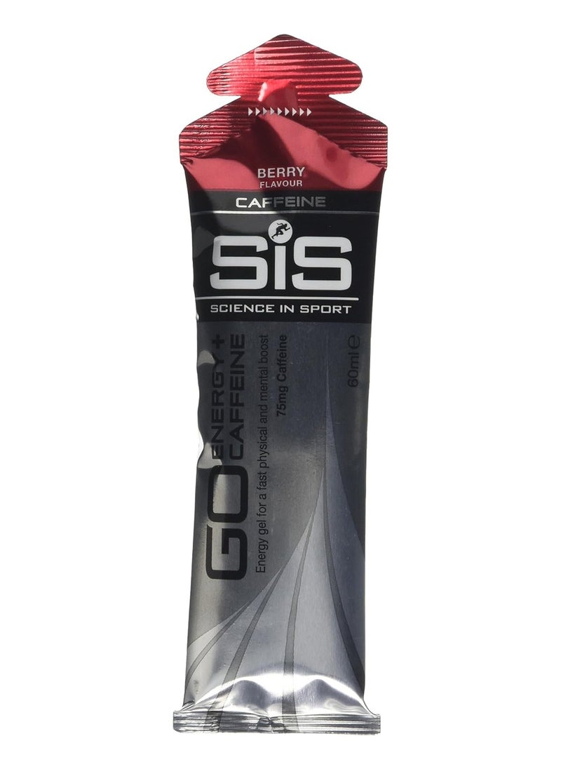 SIS Go Energy+ Caffeine, With B Vitamins To Help Reduce Tirednees And Fatigus,Trusted Quality since 1992,Natural Flavours B6 vitamin ,Berry Flavour, 60ml (6 Packs)  - Image 1