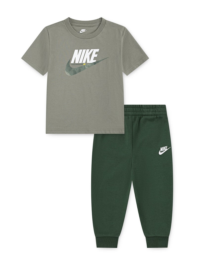 Nike Kids Fleece Short-Sleeve T-Shirt & Pant Set - Image 1