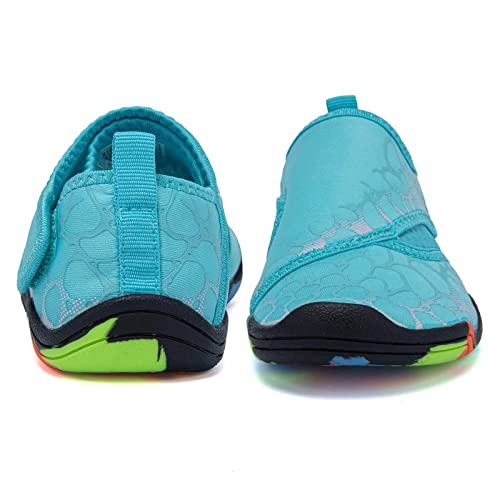 CIOR Boys & Girls Water Shoes Kids Lightweight Comfort Sole Easy Walking Athletic Slip on Aqua Sock(Toddler/Little Kid/Big Kid) U121DF566.EL-Light Blue-31 - Image 4