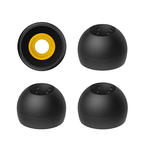 JVC EP-FX10 Spiral Dot Earpieces – Set of (4) Eartips, Sizes Small Through Large, Fits Many JVC Models (Large) Black - Image 5
