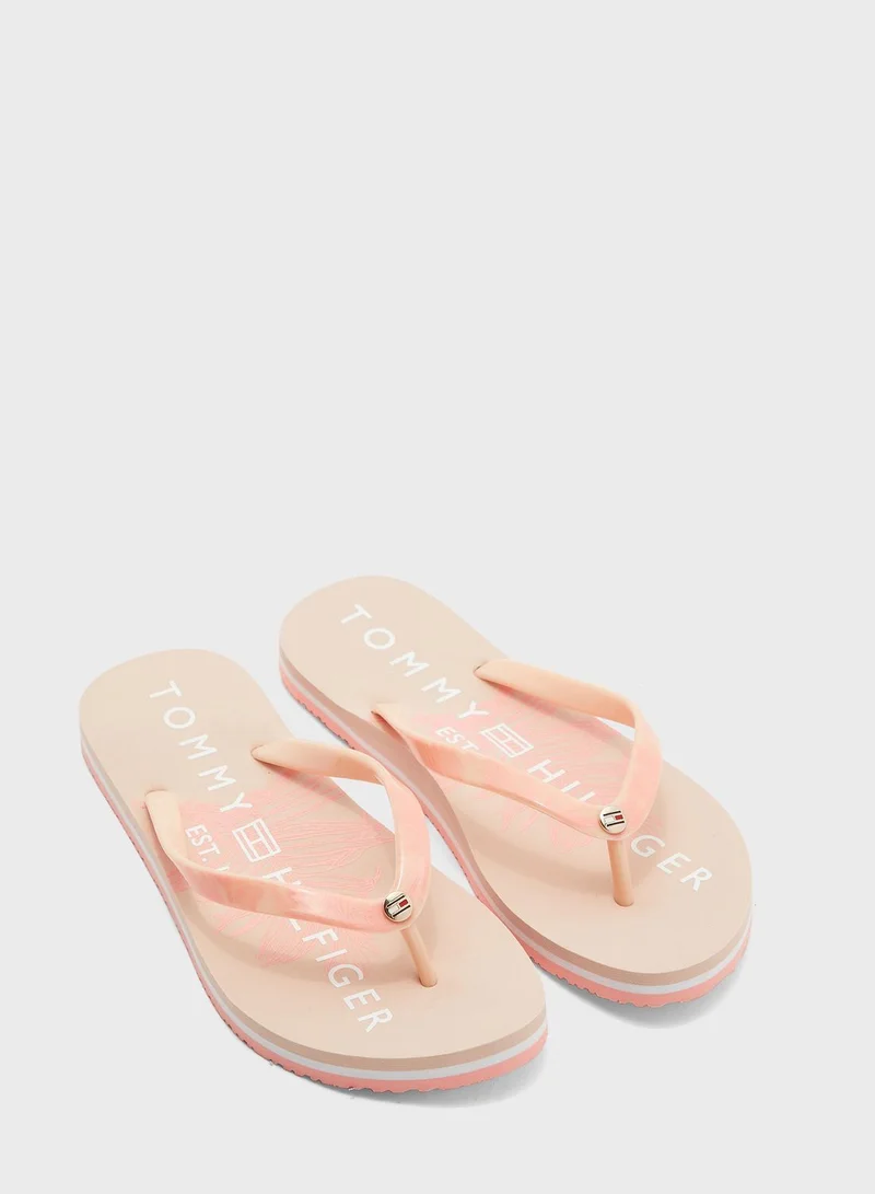 TOMMY HILFIGER Tropical Fade Flat Beach Flip Flop
