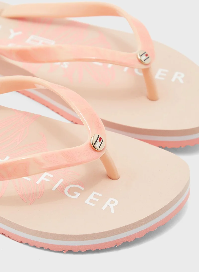 TOMMY HILFIGER Tropical Fade Flat Beach Flip Flop
