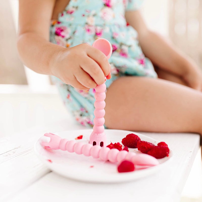 Ryan & Rose Cutie Tensils Baby Spoon And Fork [2 Pack] (Ballet) - Image 5