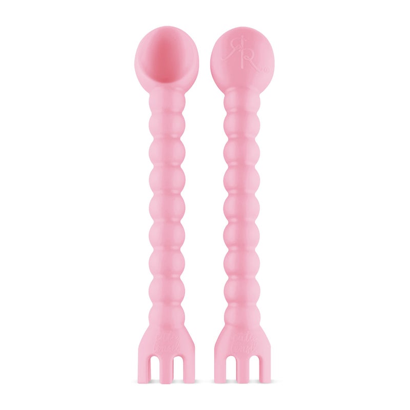Ryan & Rose Cutie Tensils Baby Spoon And Fork [2 Pack] (Ballet) - Image 1
