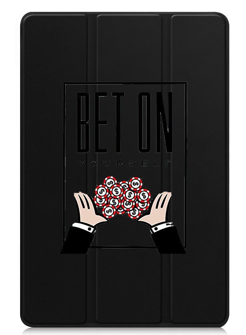 Theodor Protective Flip Case For Apple iPad Pro 11 (2024) With Trifold Stand Auto Wake Sleep Shockproof Cover Bet on yourself - Image 1