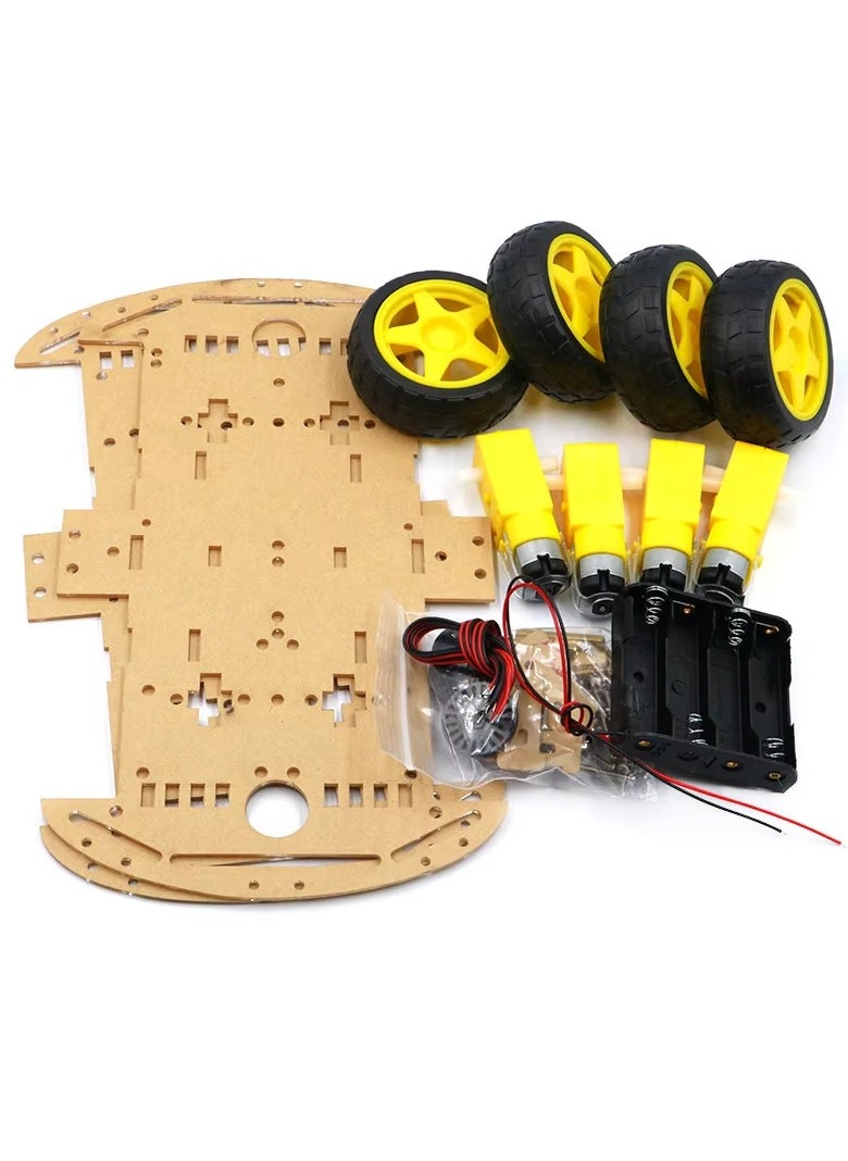 Smart Robot Car 4WD Motor Chassis for Arduino DIY Kit