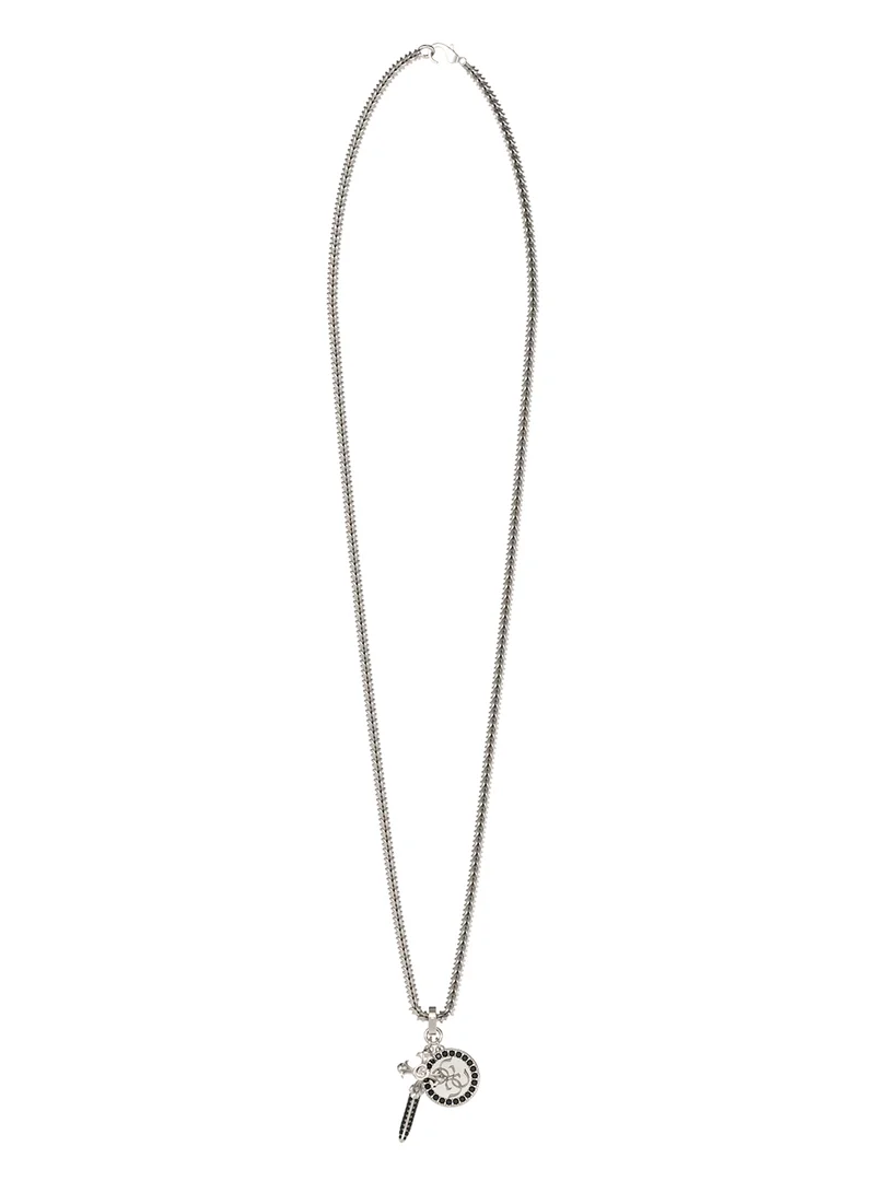 GUESS Rebel Knight Logo Necklace