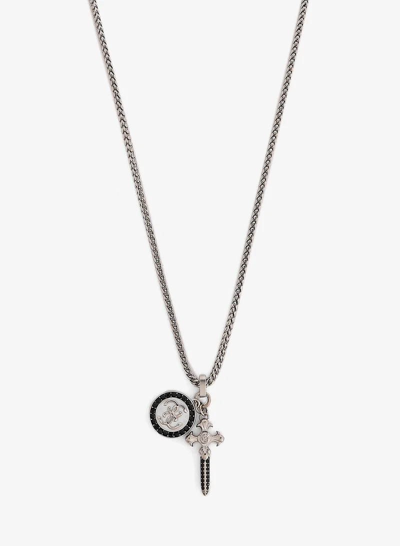 GUESS Rebel Knight Logo Necklace