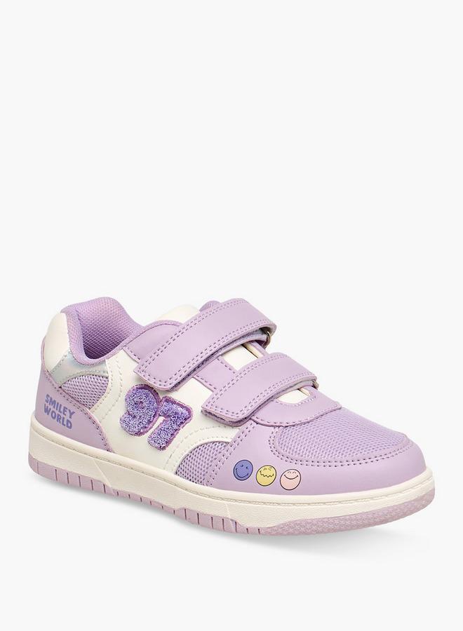 SMILEY Girls Hook & Loop Sneakers - Image 2