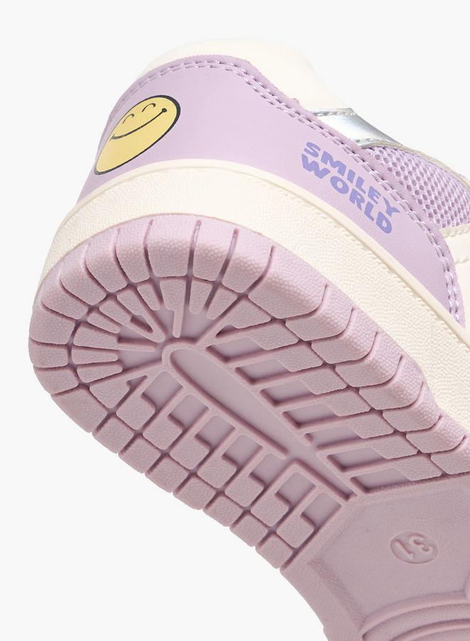 SMILEY Girls Hook & Loop Sneakers - Image 5