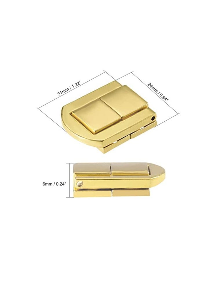 ROBUSTLINE - Robustline Toggle Latch, Retro Style Decorative Hasp Jewelery Suitcase Box Catch w Screws, 4 Pcs (4) - Image 1