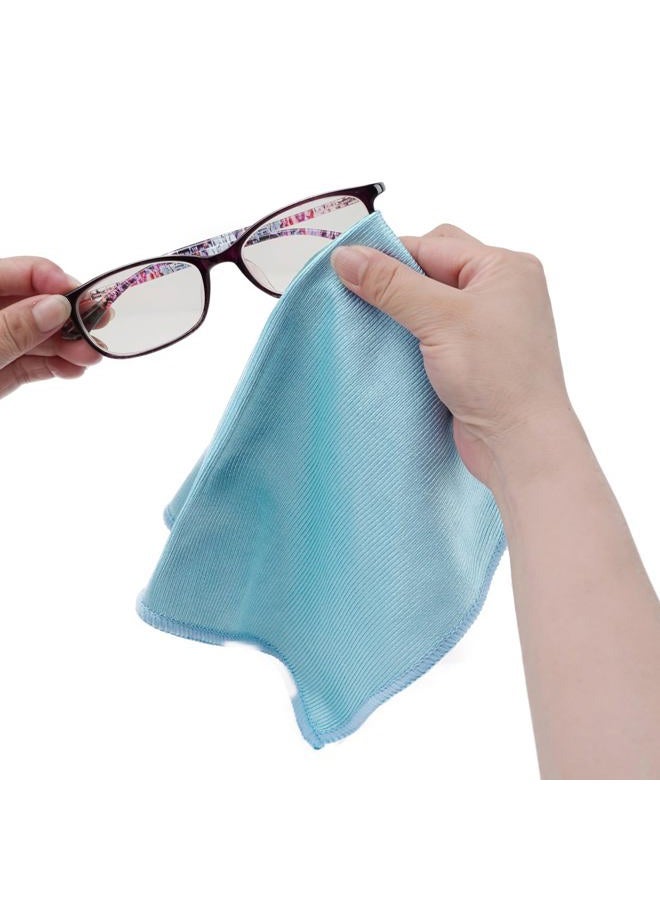 Misequal 6 Pack Glass Cleaning Cloth Microfiber Cleaning Cloth for Window Eveglass Jewelry Lens (Blue) - Image 5