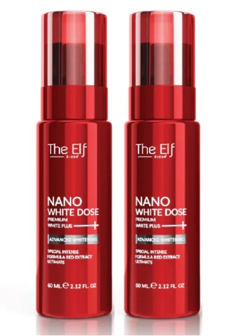 The Elf Nano White Dose Premium White Plus Serum 60ml - 2 pcs 