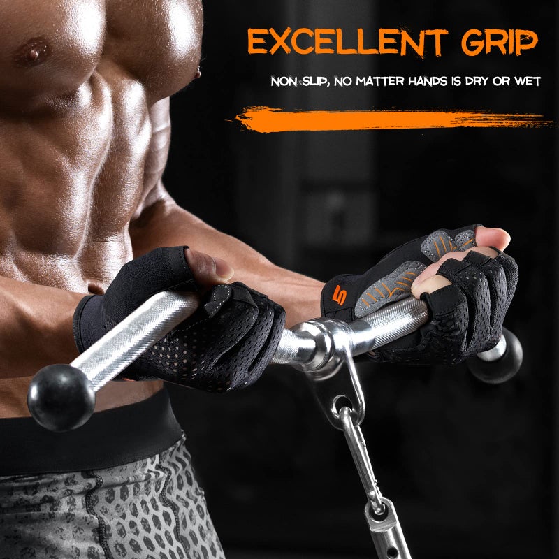 SueStar Workout Gloves for Men Women 2022, Weight Lifting Gloves with [Full Palm Protection] [Excellent Grip] Gym Gloves, Ultra Breathable Exercise Gloves for Weightlifting, Fitness, Training, Hanging - Image 2