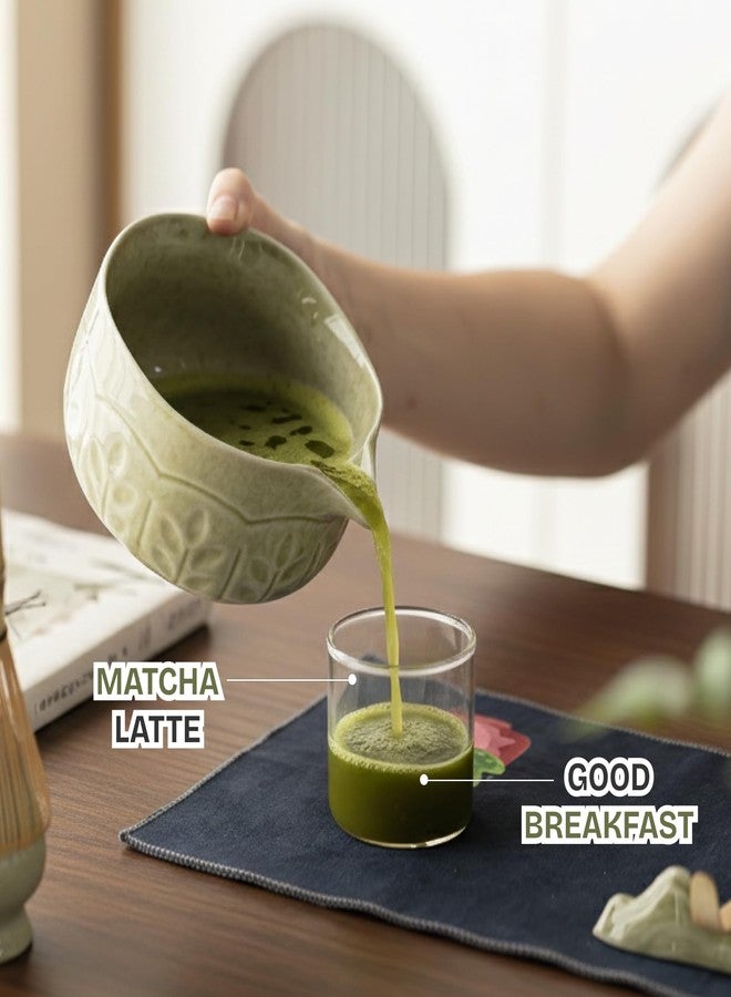 teapeak 8-Piece Matcha Whisk Set with Bowl, Bamboo Matcha Whisk, Whisk Holder, Scoop & Sifter, Traditional Matcha Kit for Ceremonial Matcha Tea & Lattes, Green - Image 2