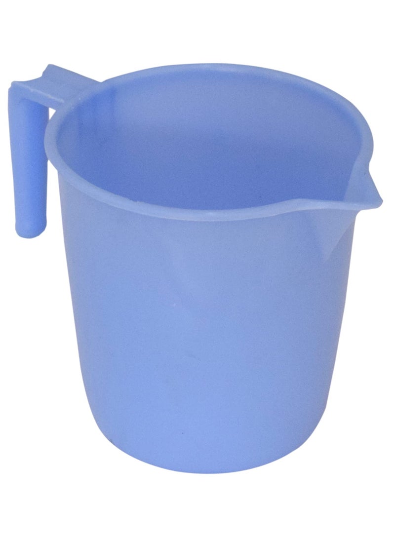 Kuber Industries Kuber Industries 3 Pieces Plastic Bucket, Mug & Stool Set (Blue)  - Image 4