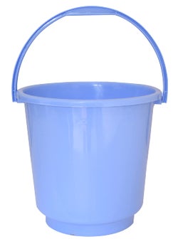 Kuber Industries Kuber Industries 3 Pieces Plastic Bucket, Mug & Stool Set (Blue)  - Image 2