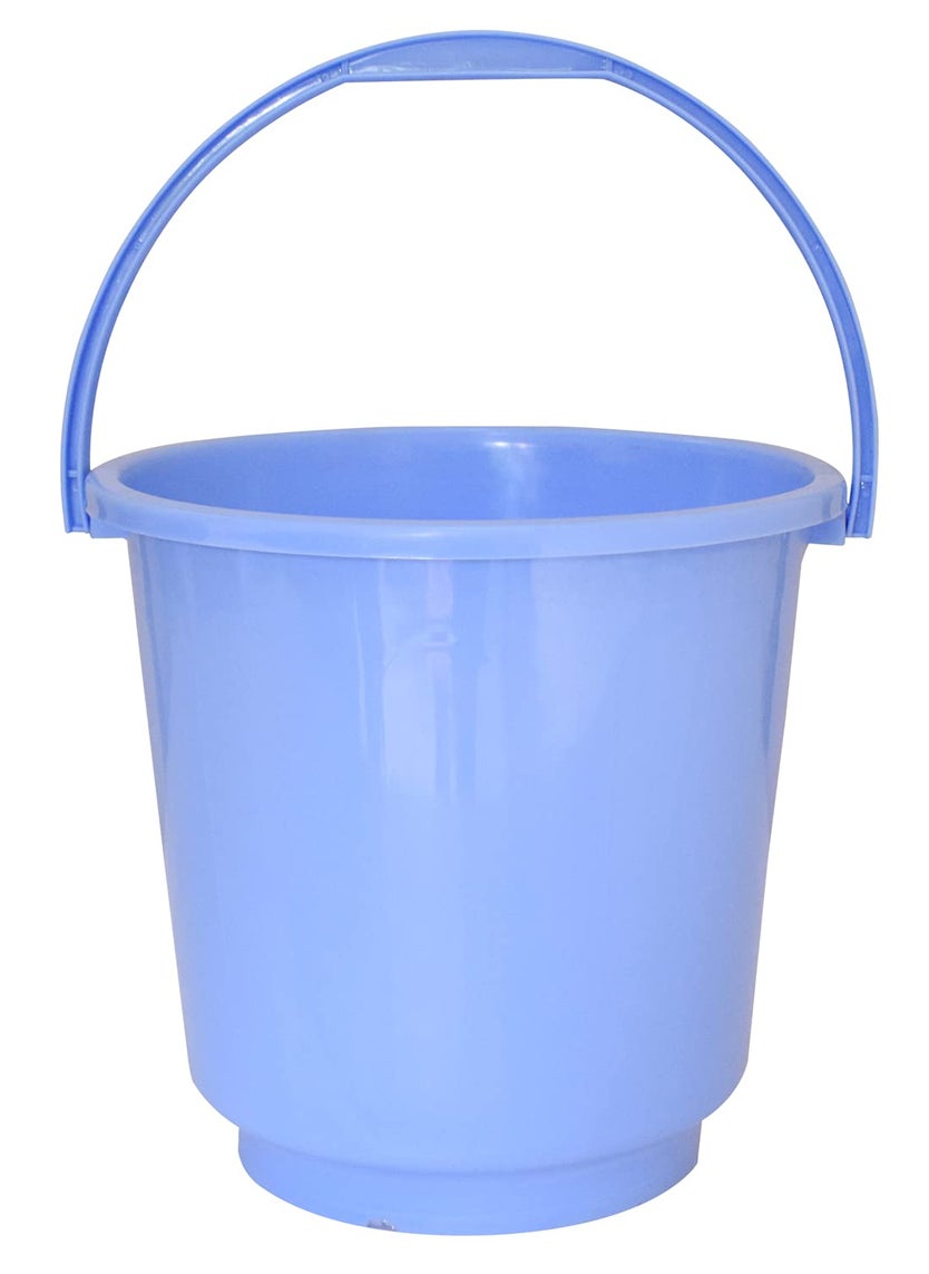 Kuber Industries Kuber Industries 3 Pieces Plastic Bucket, Mug & Stool Set (Blue)  - Image 2