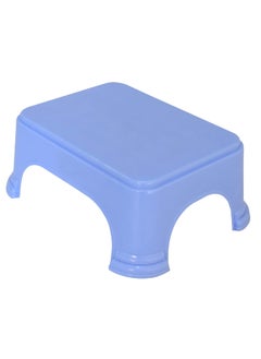 Kuber Industries Kuber Industries 3 Pieces Plastic Bucket, Mug & Stool Set (Blue)  - Image 3
