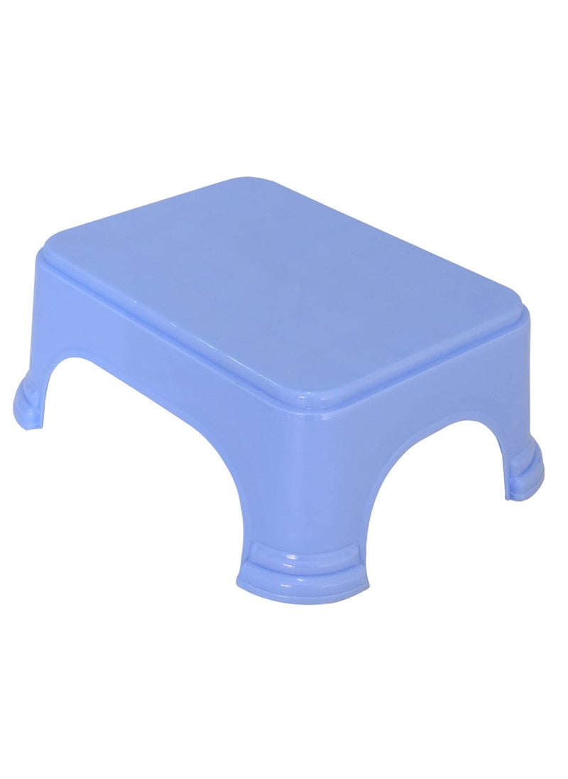 Kuber Industries Kuber Industries 3 Pieces Plastic Bucket, Mug & Stool Set (Blue)  - Image 3