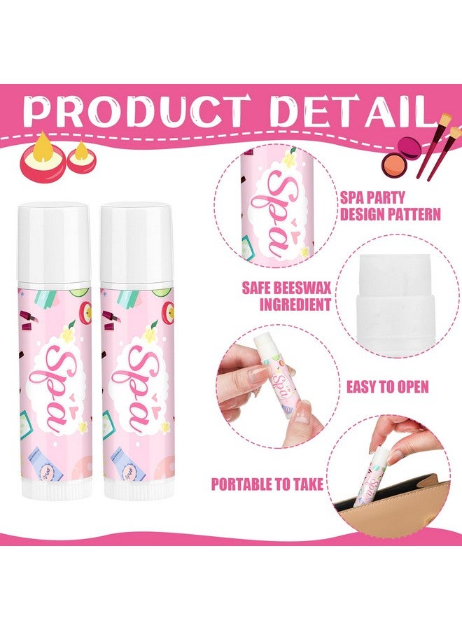 Suttmin 24 Pcs Spa Party Favor For Girls Spa Party Lip Balm Makeup Party Gifts Sleepover Party Favor Slumber Party Supplies For Girls Women Spa Birthday Party Supplies (Vanilla Rose) - Image 3