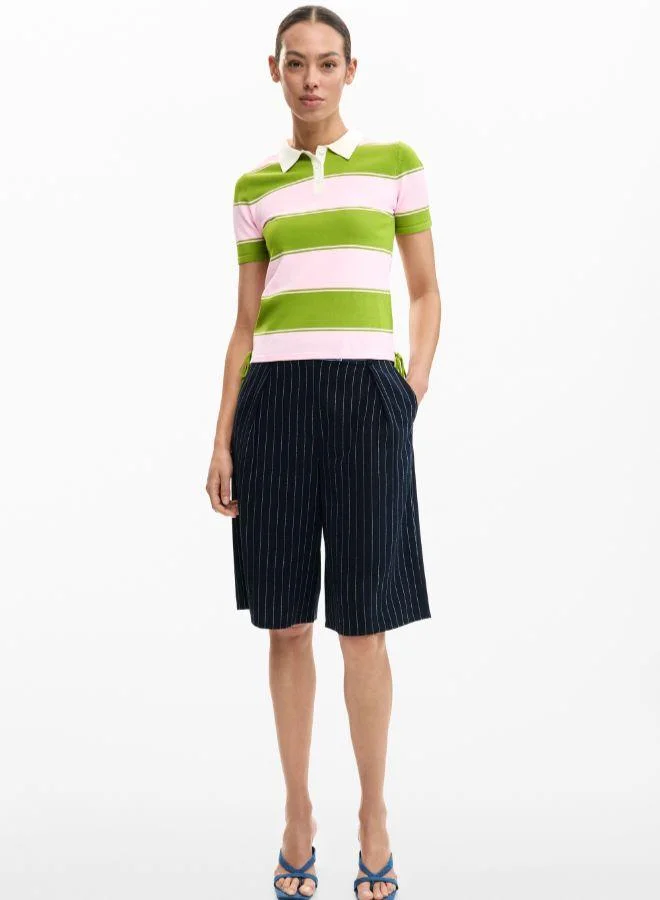 Desigual Multicolour Polo shirt with ties for Women | Best Price UAE