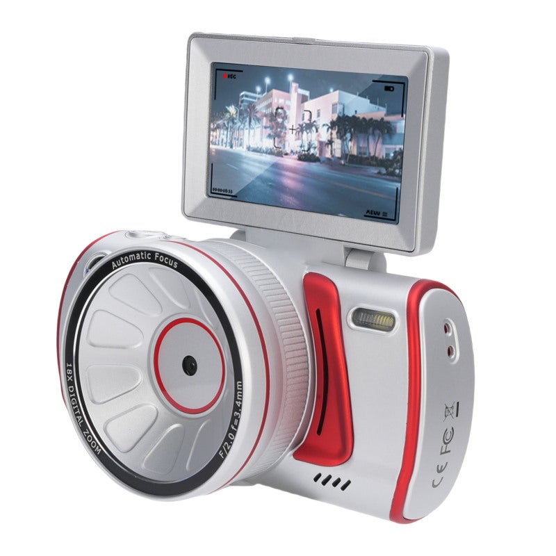 4K Digital Camera: 64MP Sensor, 18x Optical Zoom, Smart Auto Focus - Retro Design, Advanced Stabilization, Wifi Enabled for Travel Adventures, Family Gatherings & Selfies - Image 3