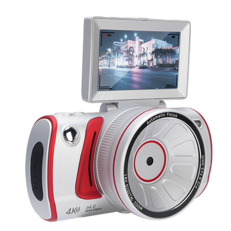 4K Digital Camera: 64MP Sensor, 18x Optical Zoom, Smart Auto Focus - Retro Design, Advanced Stabilization, Wifi Enabled for Travel Adventures, Family Gatherings & Selfies - Image 4