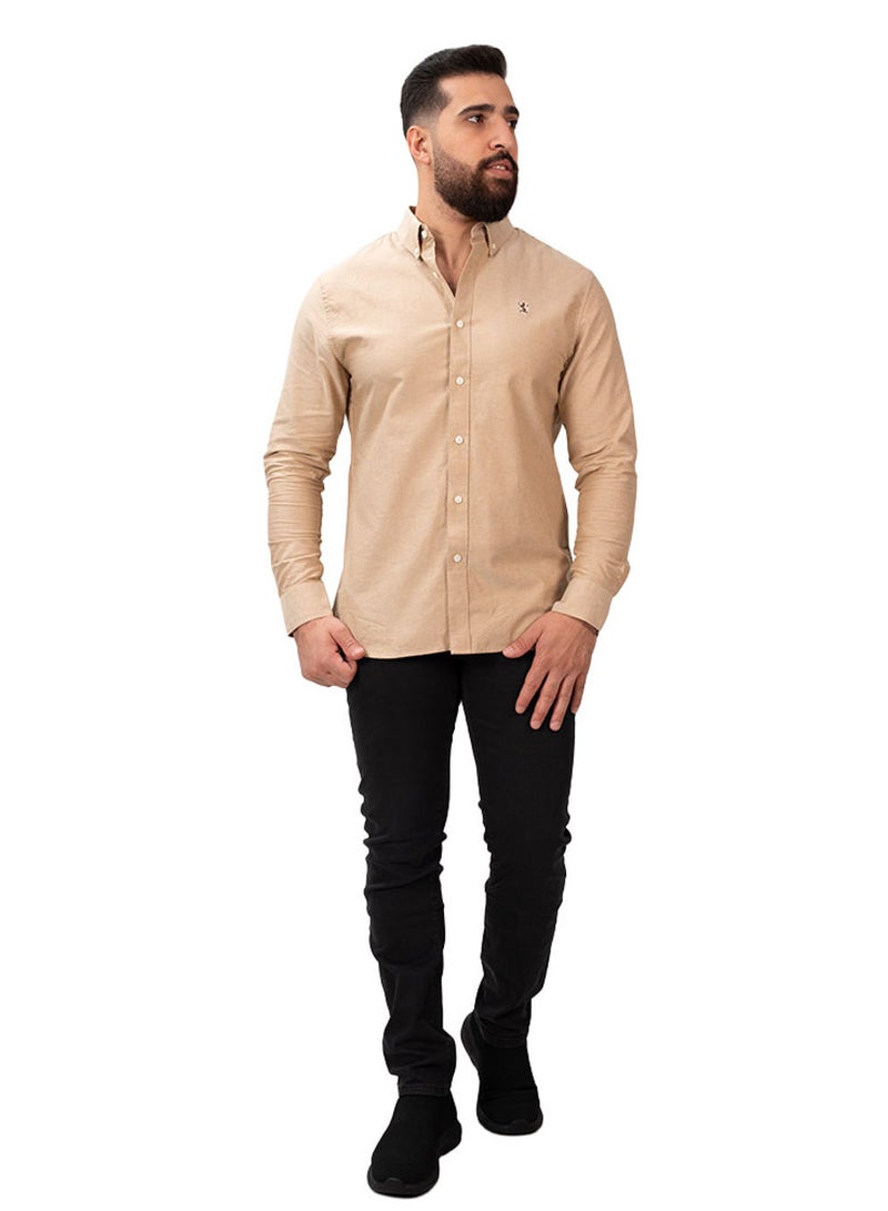 GIORDANO Men's Oxford Long Sleeve Shirt - Image 2