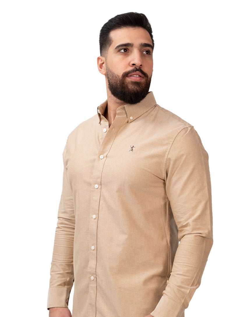 GIORDANO Men's Oxford Long Sleeve Shirt - Image 4