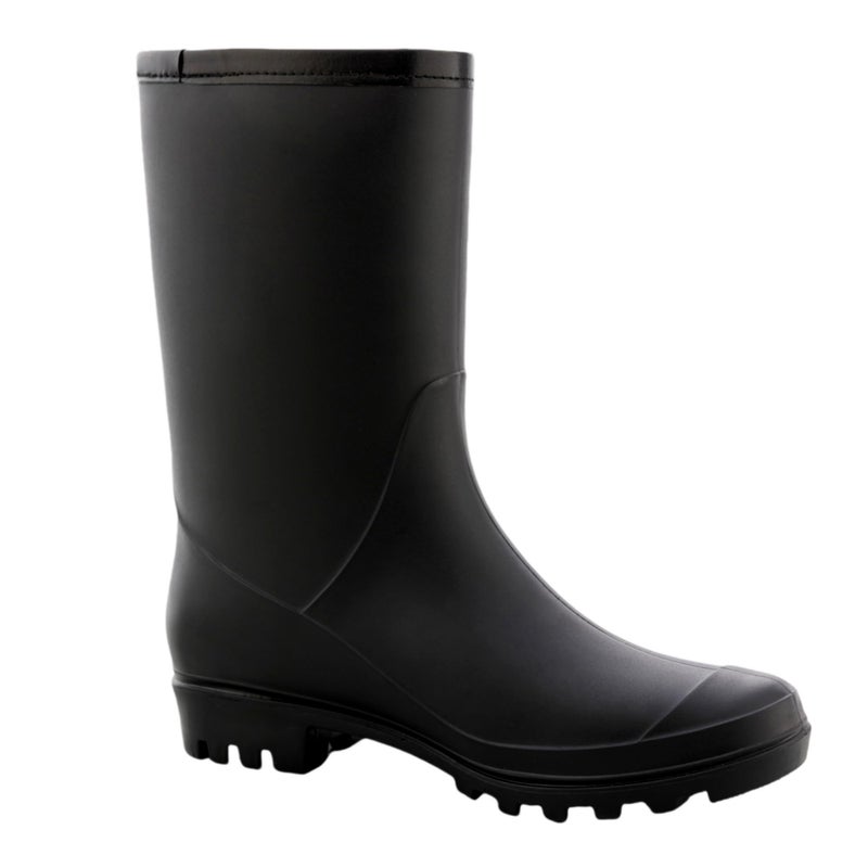 Fubotao Women's Mid Calf Rain Boots Waterproof Fashion Garden Shoes Anti-slipping Rainboots For Women Comfortable Insole Light Rain Shoes - Image 3