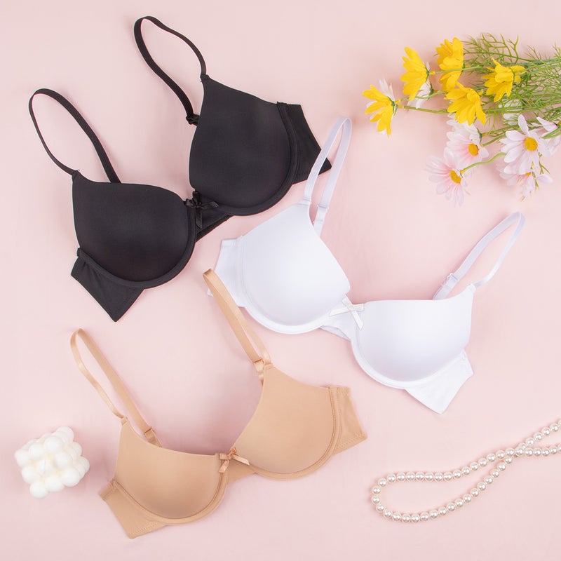 Women's Push-up Adjustable Bra, Nylon Molded Cup, 3/4 Cup - Image 1