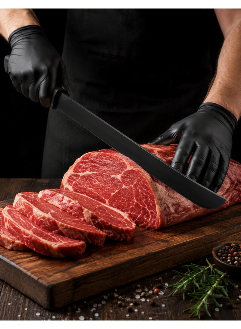 Professional Butcher Knife 75cm Carbon Steel Large Meat Cutting Knife Heavy Duty Kitchen Knife for Home Use Butchery and Slaughter Rust Resistant - Image 1