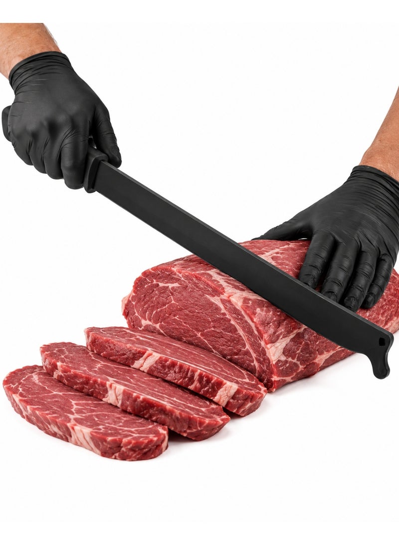 Professional Butcher Knife 75cm Carbon Steel Large Meat Cutting Knife Heavy Duty Kitchen Knife for Home Use Butchery and Slaughter Rust Resistant - Image 2