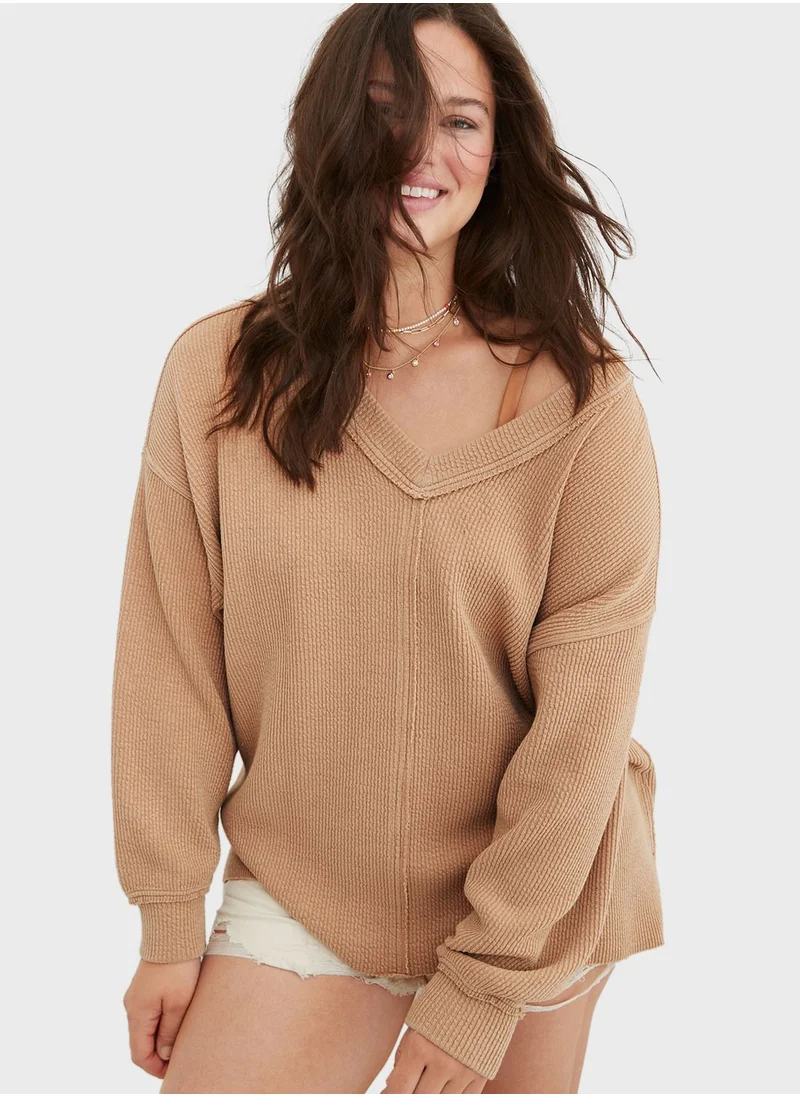 آري من امريكان ايجل V-Neck Sweatshirt