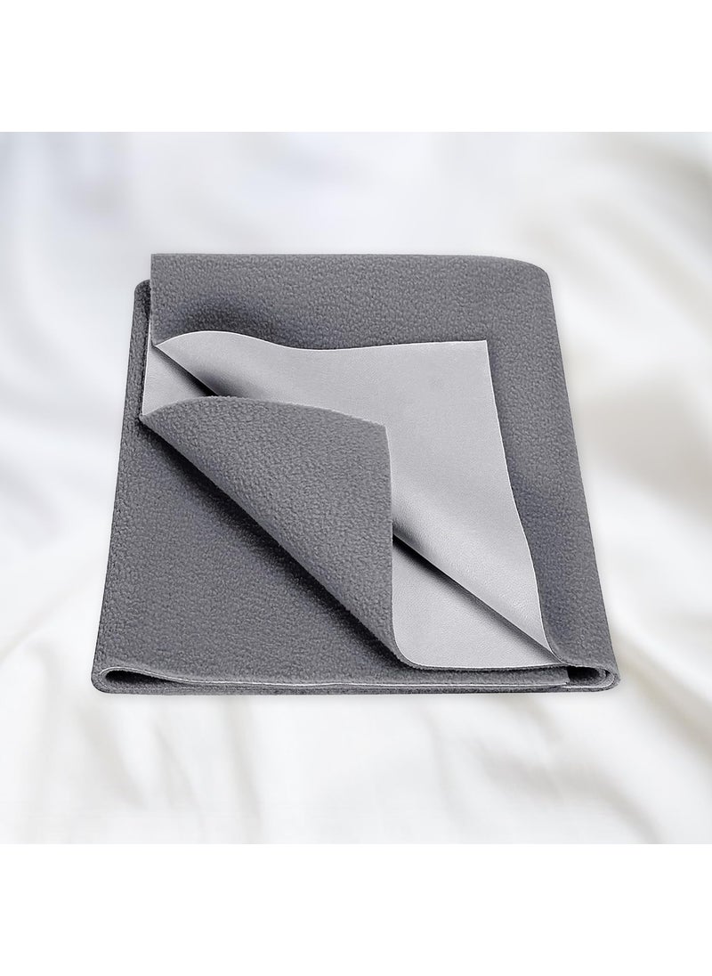 SITTELLA SITTELLA 1 Piece Absorbent Waterproof Mattress Protector Sheet for Babies Quick Dry Washable 70x50 cm Small Grey  - Image 1
