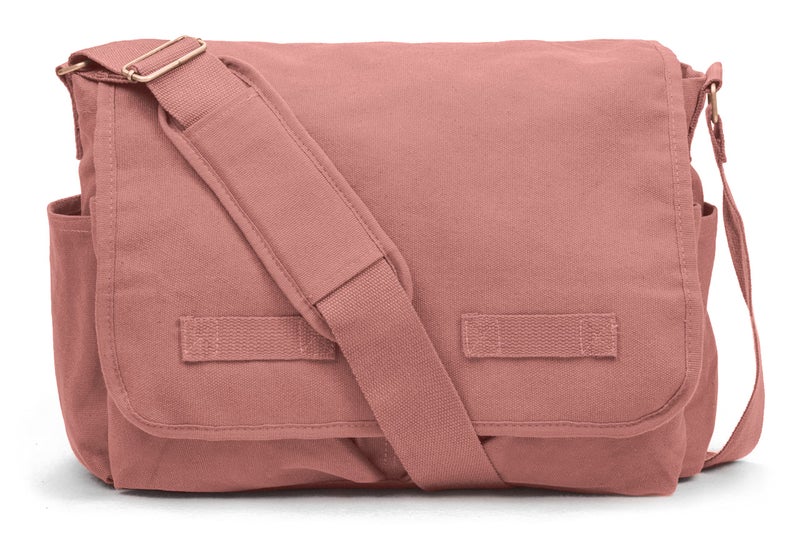 Sweetbriar Classic Vintage Messenger Bag - Original Heavyweight Cotton Canvas Shoulder Bag with Upgraded Features - Image 1