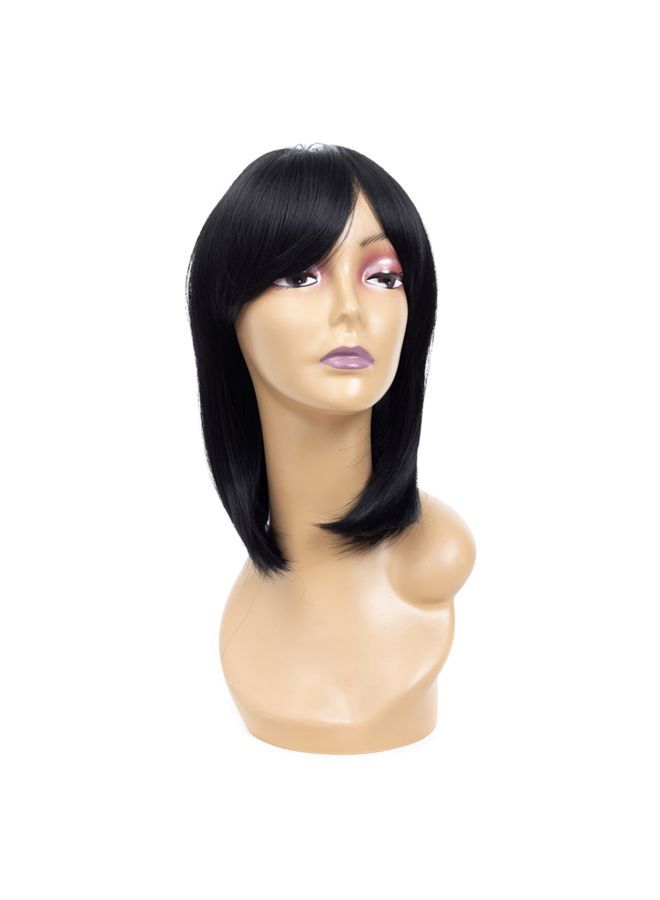 إسكدنيا باروكة شعر صناعية أسود 16بوصة - Image 1