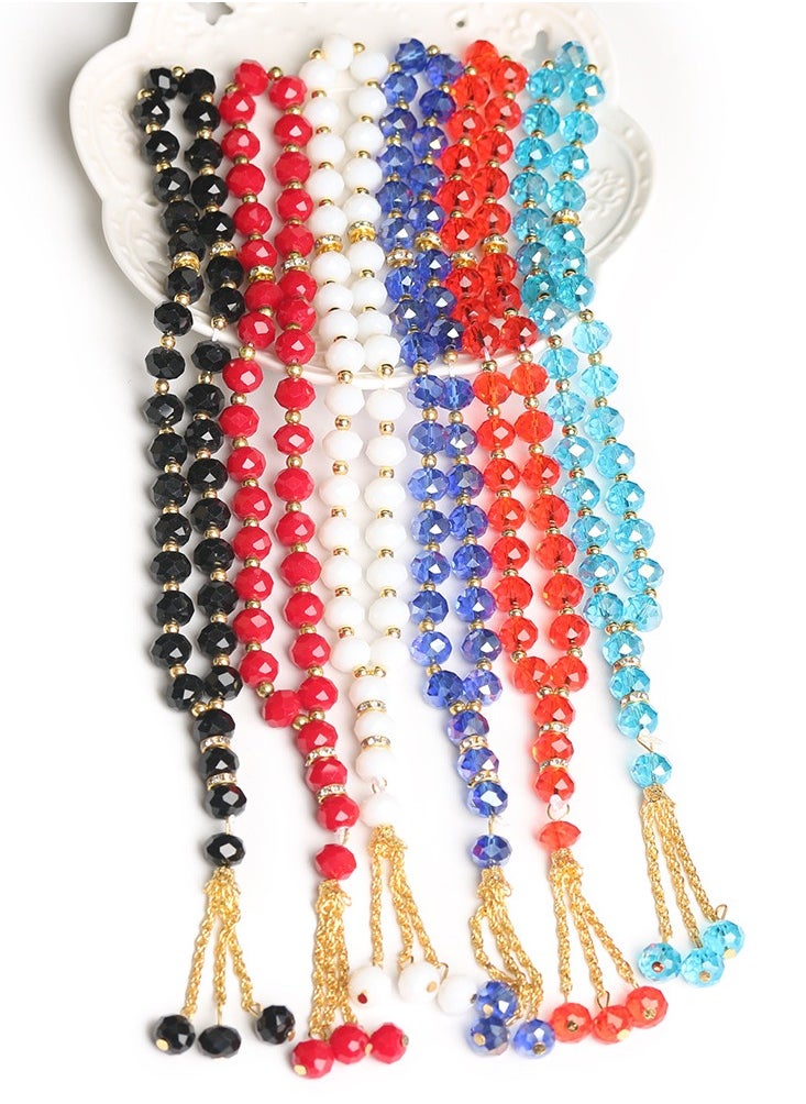 KUYING - 33 10mm Crystal Bracelet Lslamic Prayer Beads - Image 1