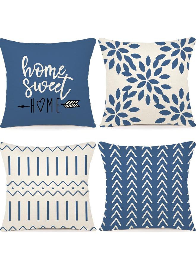 Bluejw For Modern Sofa Bay Window Pillow Case Outdoor Linen Fabric Cushion Jit Suit  - Image 1