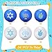 Shappy 24 Pcs Hanukkah Mini Stress Balls 157 Inch PU Foam Squeeze Balls for Stress Relief Anxiety Squeeze Fidget Toys for Boys Girls Adults Hanukkah Themed Party Favor Supplies 6 Styles - Image 4