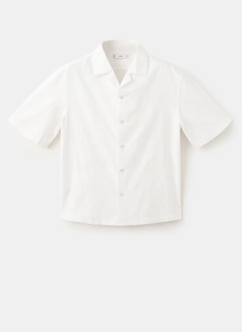 Mango Man  Regular-fit cotton bowling collar shirt for Men | Best Price UAE