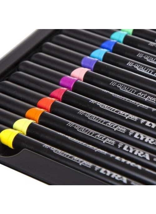 Lyra Hi-Quality Art Pen 10 Colors Metal Box L6751100  - Image 2
