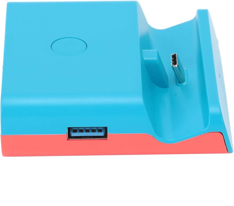Mxzzand Type-C Charging Dock Stand HDMI Video Converter for/Lite(Blue red) - Image 2