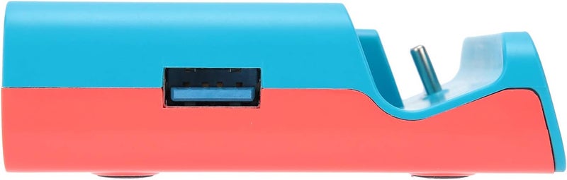 Mxzzand Type-C Charging Dock Stand HDMI Video Converter for/Lite(Blue red) - Image 3
