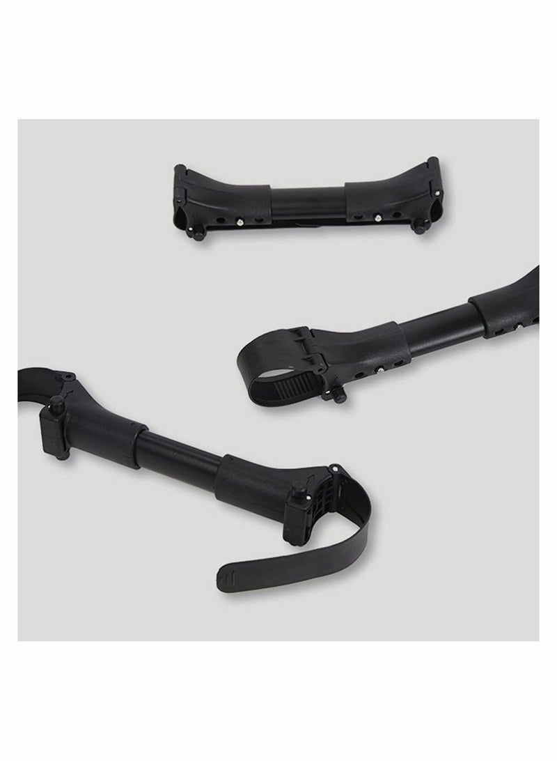 Twin stroller connector, universal stroller connector, connector that converts two single strollers into one double stroller, fits most strollers (three-pack in one) - Image 2