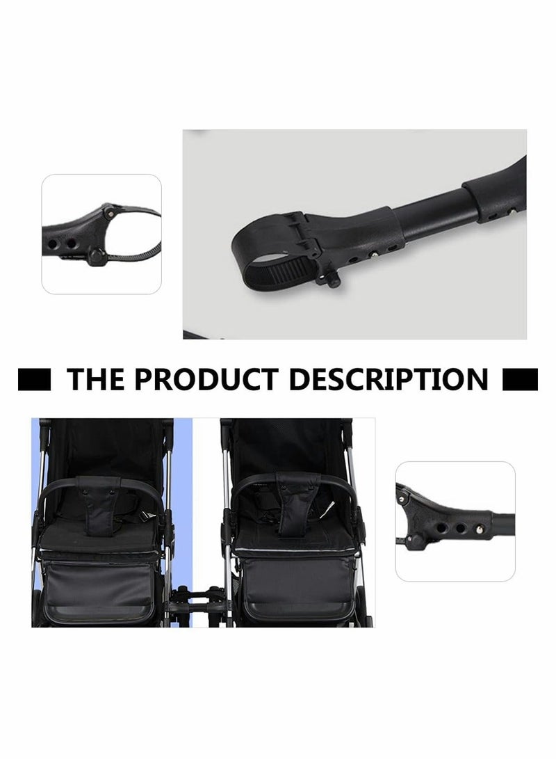 Twin stroller connector, universal stroller connector, connector that converts two single strollers into one double stroller, fits most strollers (three-pack in one) - Image 5
