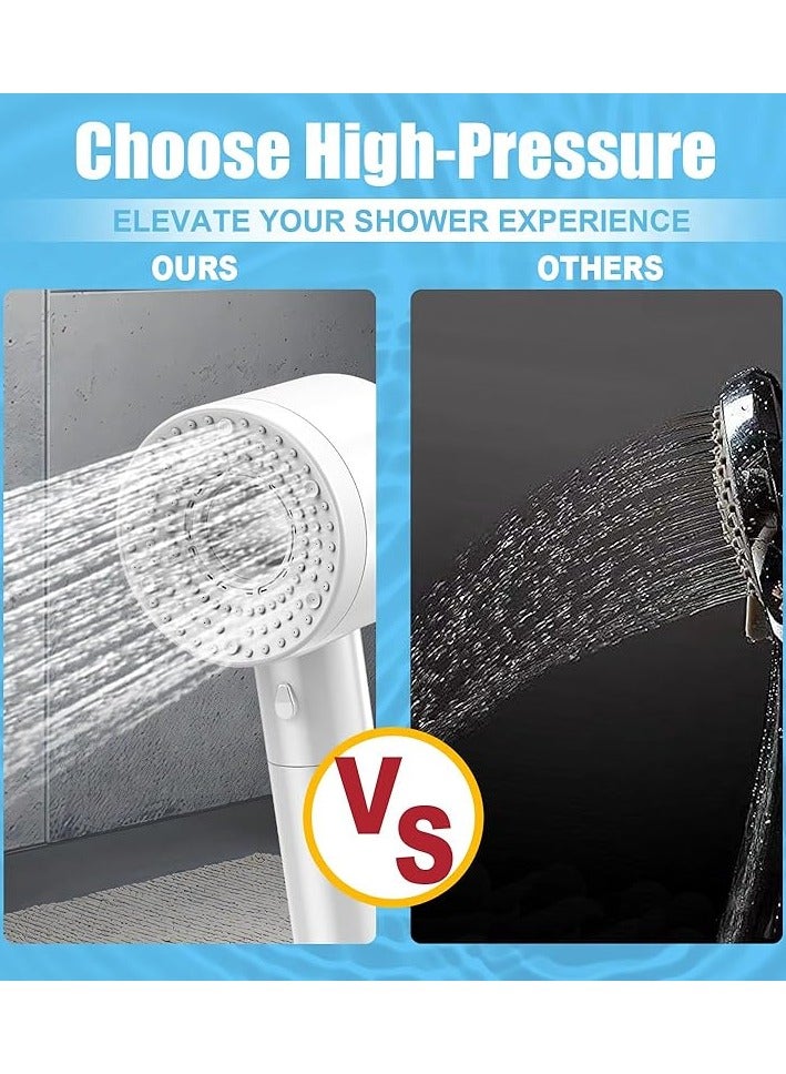 BEILINGDUN High Pressure Shower Head Filtered Shower Head with Handheld, Multiple Spray Modes with Pause Anti-Limescale Filter, 2X Water Saving,Showerhead Set,Easy to Install & Clean, Perfect for Saudi Bathrooms and Ramadan Gift - Image 3