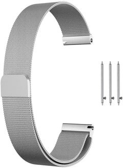 Generic Compatible with Samsung Galaxy Watch 46mm /Gear S3 Frontier/Classic Band, 22mm Stainless Steel belt Milanese Loop with Adjustable Magnetic Clasp compatible for Gear S3 Classic 